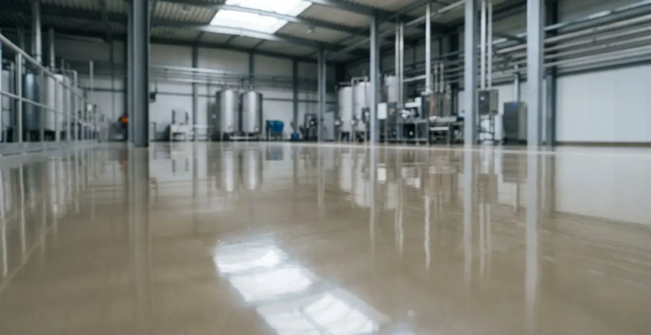 Revêtement de résine époxy haute résistance pour environnement industriel exposé aux hydrocarbures