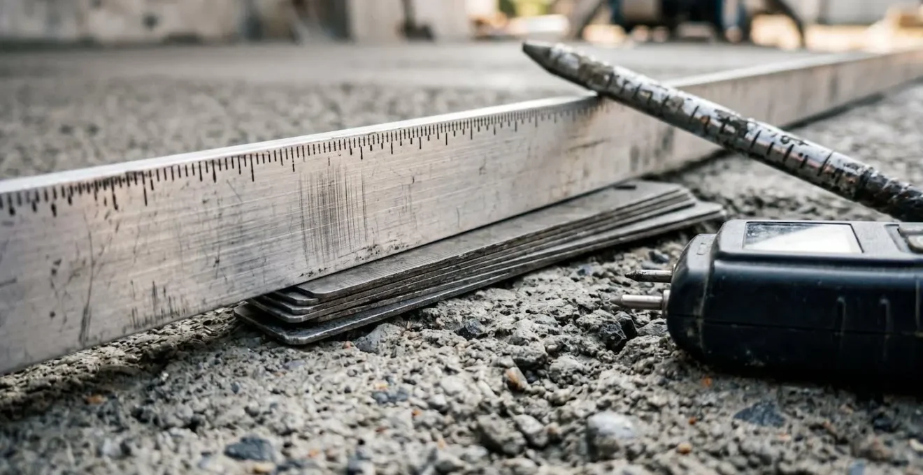 Outils de mesure et de contrôle de la planéité d'un dallage sur chantier